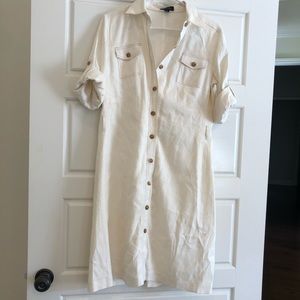 TAHARI linen (70%) dress